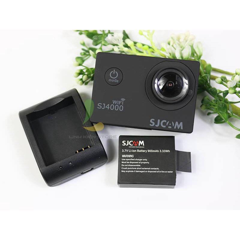 Camera hành trình SJCAM SJ4000 Wifi, màn hình 2 inch, pin 900Mah quay liên tục HD 90 phút