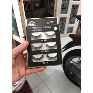 [Hình chụp] 3 cặp lông mi chồn 3D -5 mã