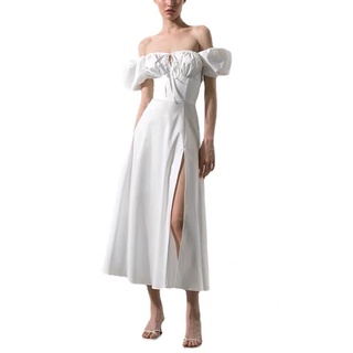 Đầm lụa xẻ tà 223 - Briebrie