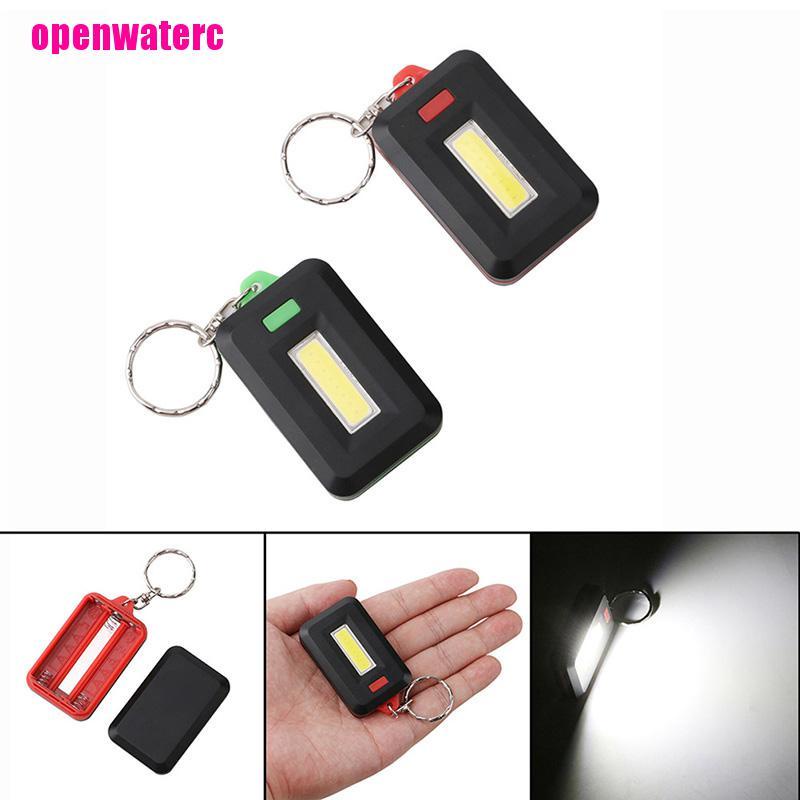 Đèn Pin LED COB Mini Chống Thấm Nước Có Móc Khóa Tiện Dụng Mang Theo Cắm Trại