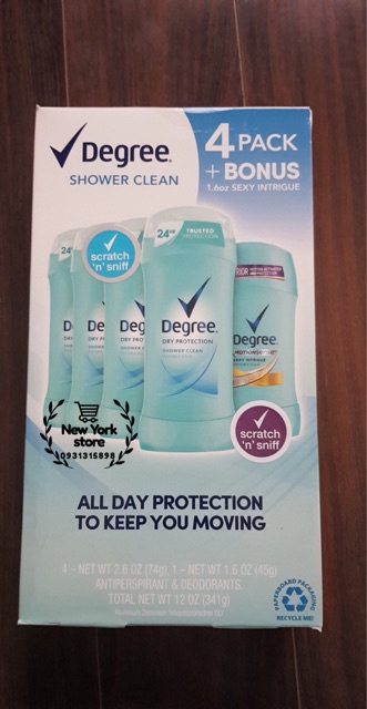 (Có bill USA) Sáp khử mùi nữ Degree Shower Clean 74g, date 8-22 | BigBuy360 - bigbuy360.vn