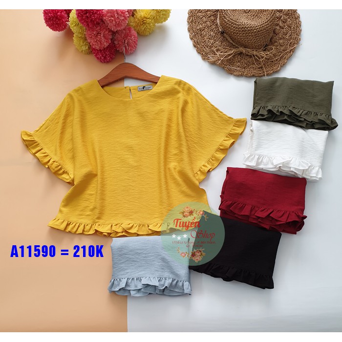 Áo lửng cánh dơi bèo tay bèo lai