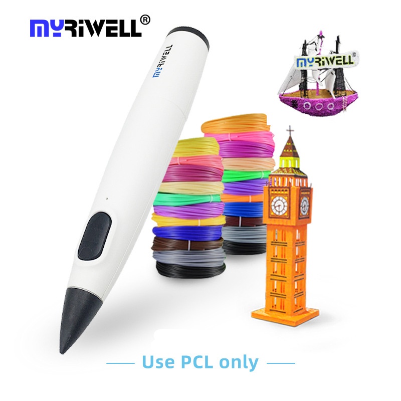 {BH 1 tháng} Bút 3D giá rẻ, bút ma thuật Myriwell dùng mực nhựa PCL nhiệt độ thấp, an toàn cho bé
