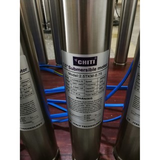 Bơm hỏa tiễn thả ống giếng 76mm (2.5inch) 1HP -1 pha  hiệu CHITI, công suất 750W