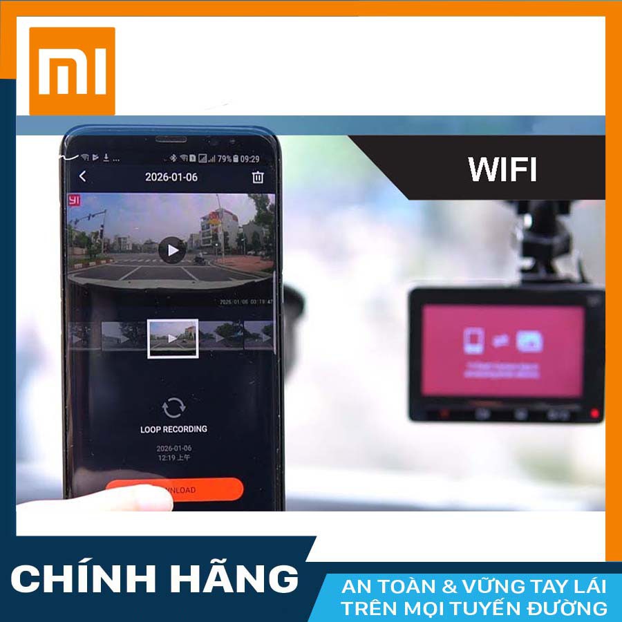Camera hành trình Xiaomi Yi độ nét 2K cho xe ô tô có  Wifi, Tiếng Anh + KM thẻ nhớ | BigBuy360 - bigbuy360.vn