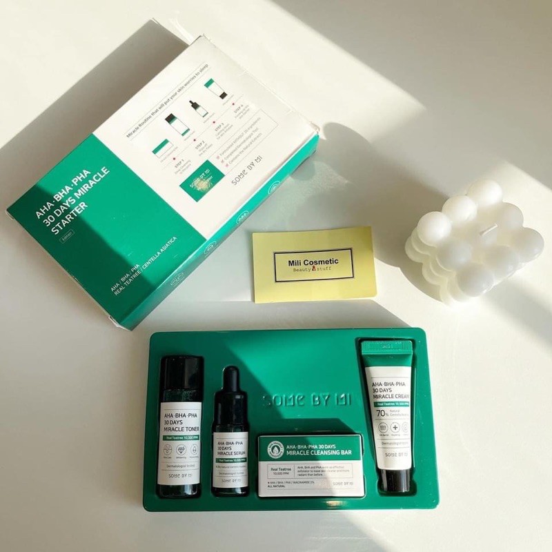 Set dưỡng da Some By Mi AHA-BHA-PHA 30 Days Miracle Starter Kit Mini