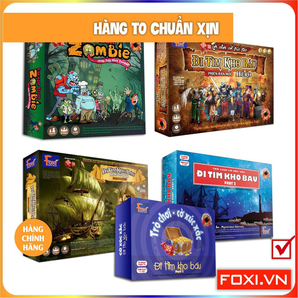 Board game-Escape From Zombie-đi tìm kho báu Foxi-trò chơi hay-gây cấn-hồi hộp và siêu trí tuệ