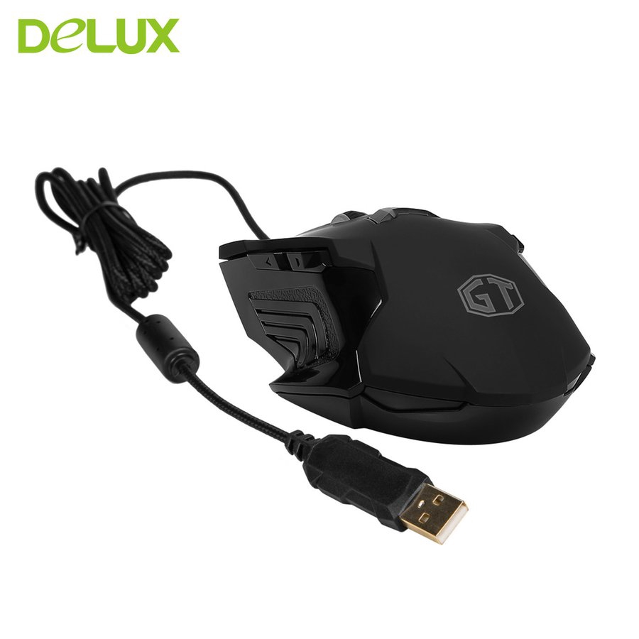 Chuột máy tính có dây đầu USB Delux M811LU cho Laptop PC