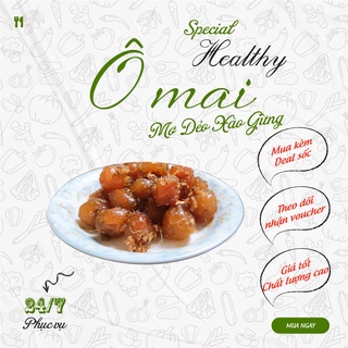 Mơ dẻo xào gừng hộp to