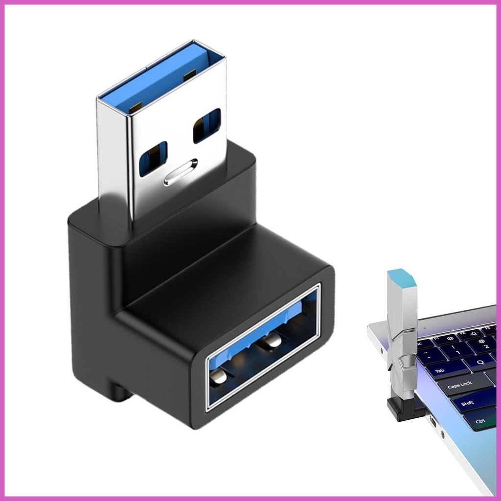 Bộ chuyển đổi USB C 90 độ 90 độ USB C Bộ chuyển đổi góc phải cho USB Type-C Trái & Phải USB C 10Gbps