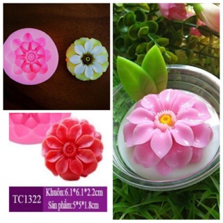 Khuôn Silicon Hoa Thược dược 5cm KSTD05
