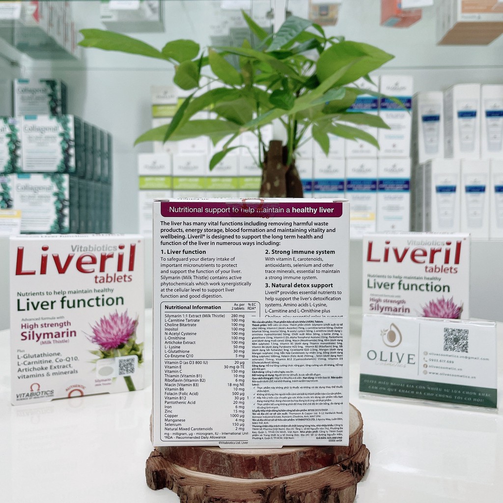 TPBVSK Vitabiotics Liveril Hỗ trợ giải độc gan