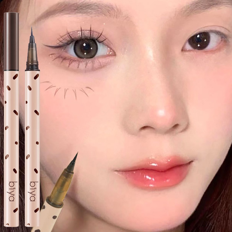 Bút Kẻ Mắt Dạng Lỏng Siêu Mịn / Xám / Nâu Mượt Mà Chống Nước Lâu Trôi