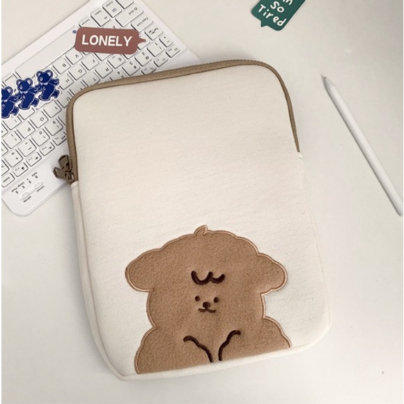 Túi đựng laptop họa tiết chú cừu nhỏ dễ thương kích thước 10/ 11 Inch 13/ 15 Inch