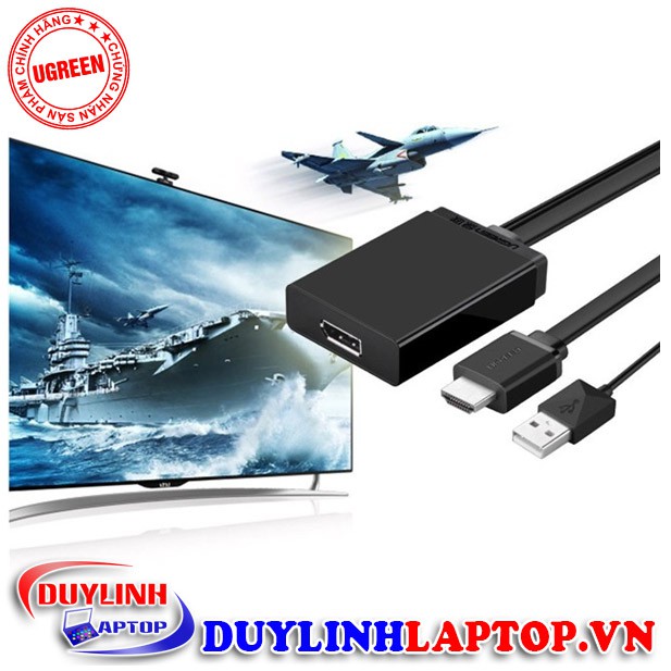 Cáp chuyển HDMI to Displayport cao cấp chính hãng UGREEN 40238 - Cáp HDMI to Displayport chất lượng cao