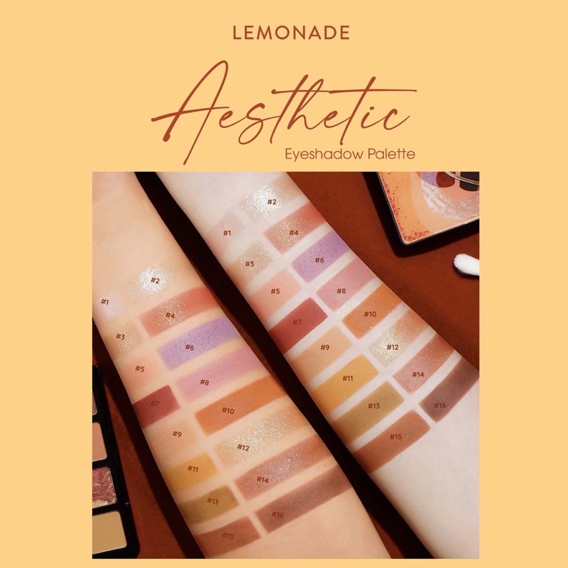 Bảng phấn mắt 16 ô Lemonade Aesthetic Eyeshadow Palette 20.8g