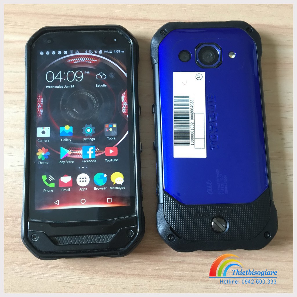 GIẢM KỊCH SÀN Điện thoại Kyocera Torque G01/G03 siêu bền chống nước chống sốc màn sapphire %