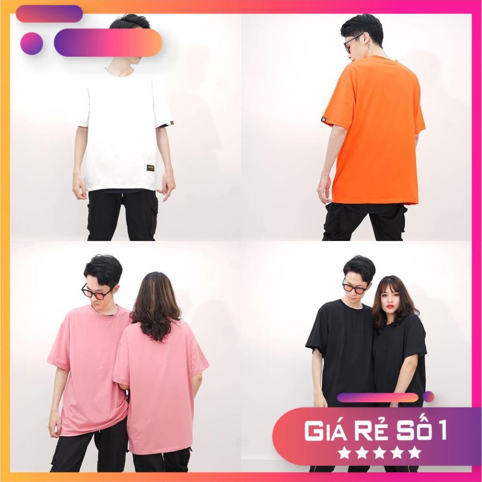 [Hàng Việt Nam Xuất khẩu] Áo thun Unisex N7 Basic Tee phông trơn nam nữ tay lỡ oversize form rộng 12 màu