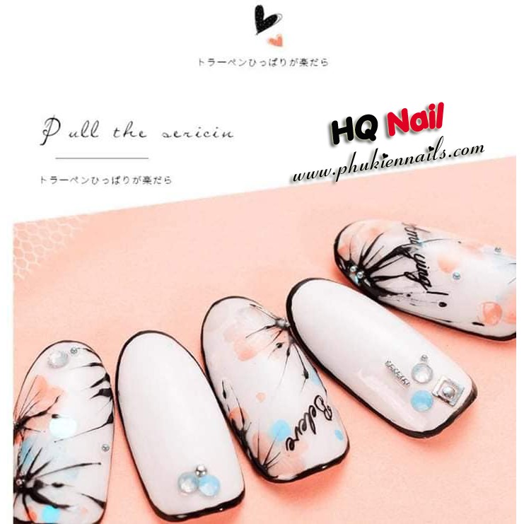 Gel tơ nhện trắng đen Vinimay tiện lợi cho thợ nail