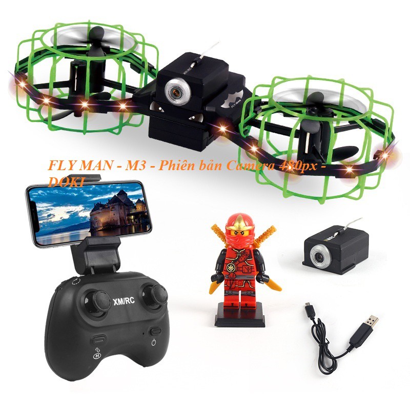 Flycam Mini máy bay 4 cánh M3 AIR Kinght Siêu hot | BigBuy360 - bigbuy360.vn