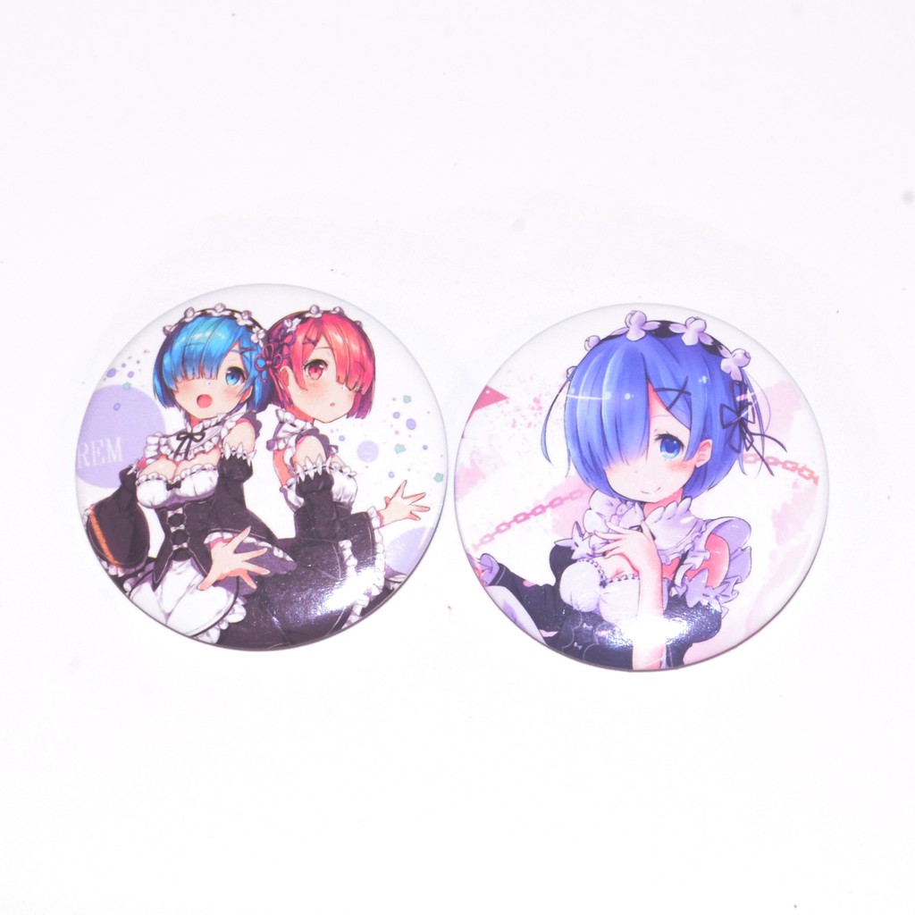 [Thanh Lý Bán Lỗ] Huy hiêu Anime 5.8cm - Re:Zero [PKA] [KS19]