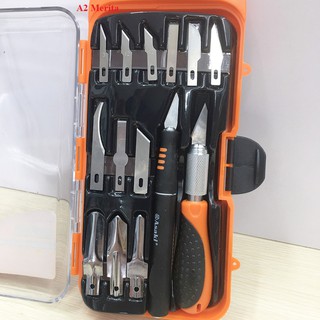 Bộ dao điêu khắc cao cấp 14 chi tiết asaki ak-3960