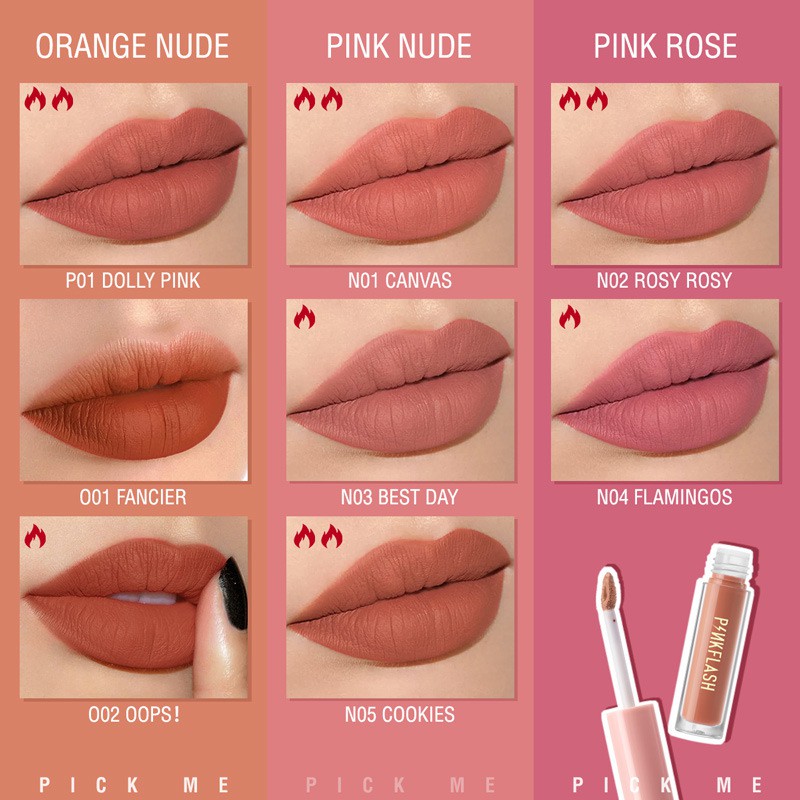 [Hàng mới về] Son môi PINKFLASH dạng lỏng dưỡng ẩm lâu trôi độc đáo | BigBuy360 - bigbuy360.vn