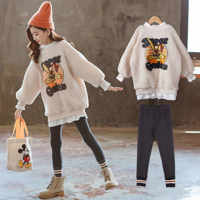 hoodies children new korean stitching printing