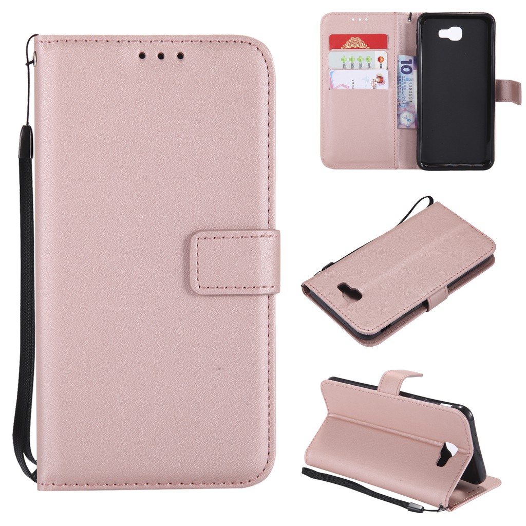 ốp Samsung Galaxy J8 J4 J6 Plus J2 Pro 2018 Case lưng J5 J7 Prime Flip Cover Wallet Leather Card Slots TPU Bumper Bao da