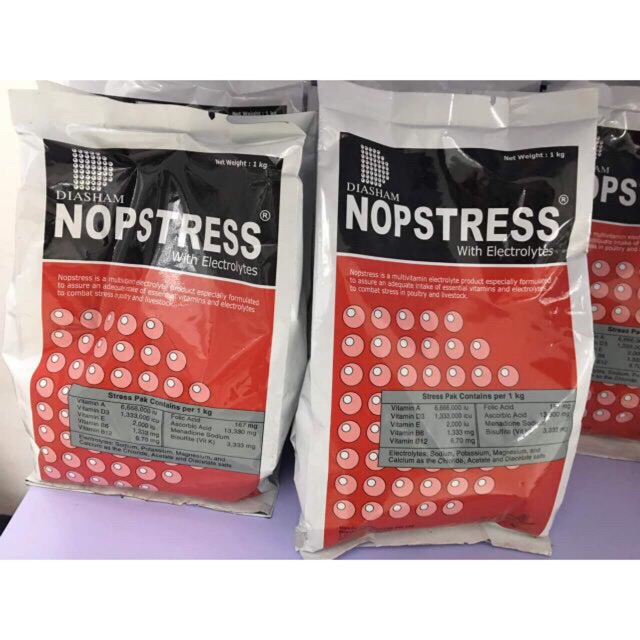 Thuốc thú y Nopstress hỗn hợp vitamin và điện giải với công thức hiệu quả nhất chống stress