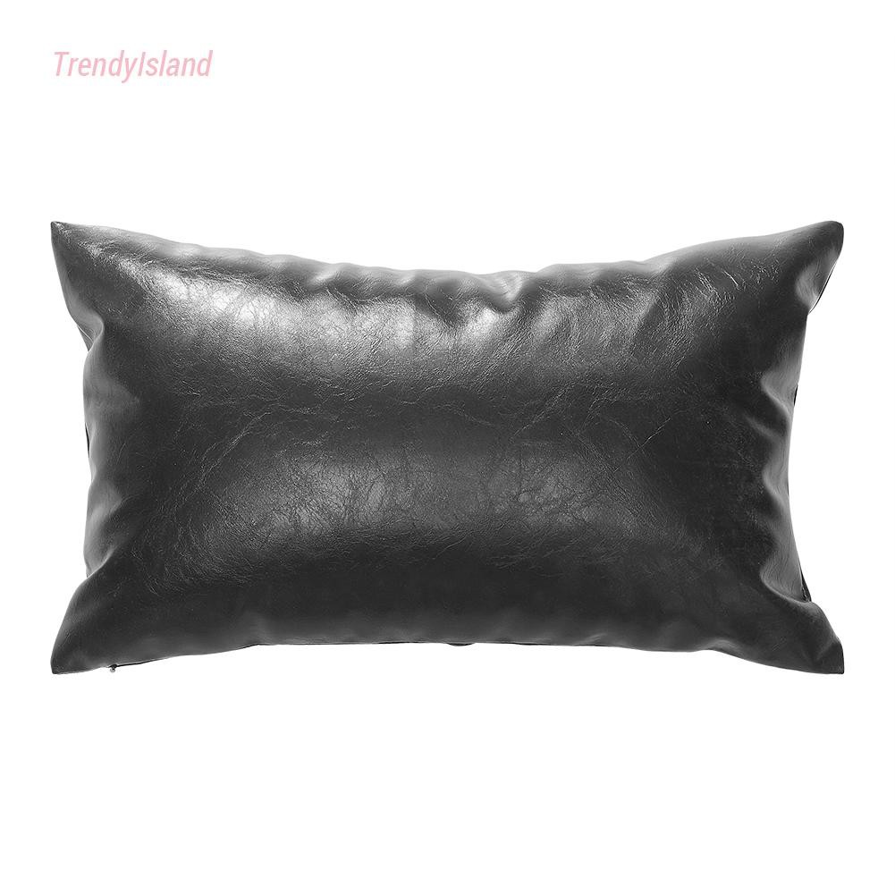 Vỏ Gối Giả Da Màu Trơn Đơn Giản Thời Trang