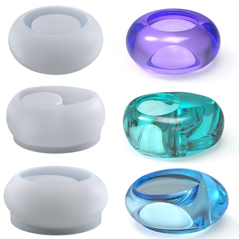 Khuôn Silicon Làm Chậu Hoa Bằng Nhựa Resin