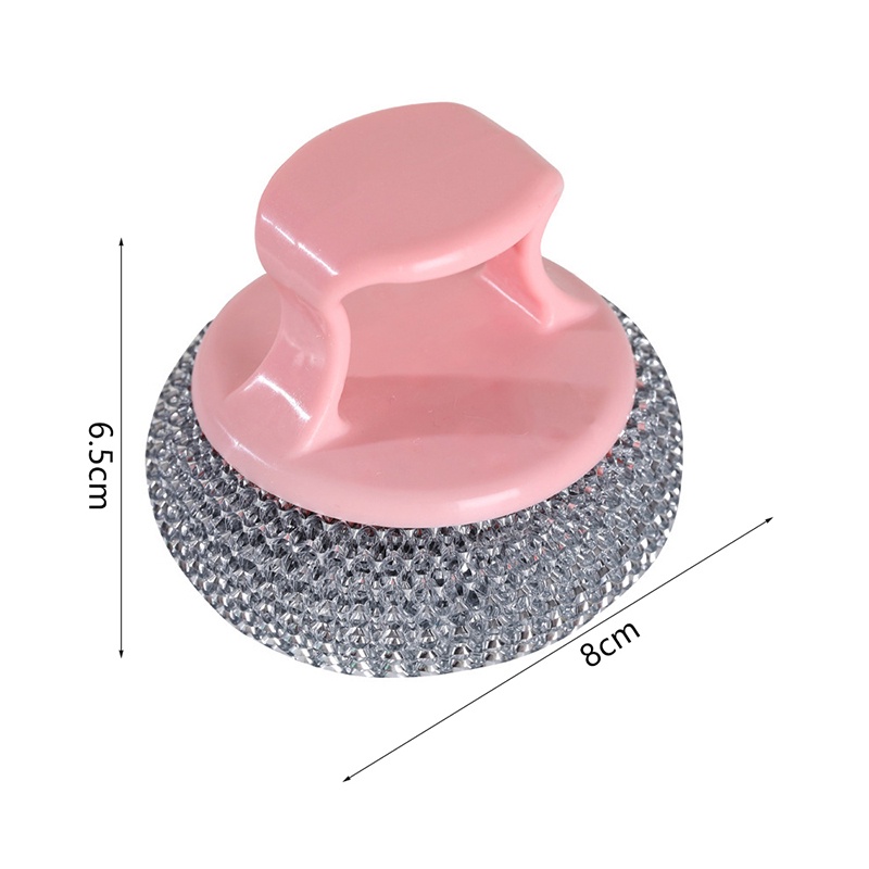 Cọ Chà Nồi Sợi Thép Có Tay Cầm Tiện Dụng Cho Nhà Bếp