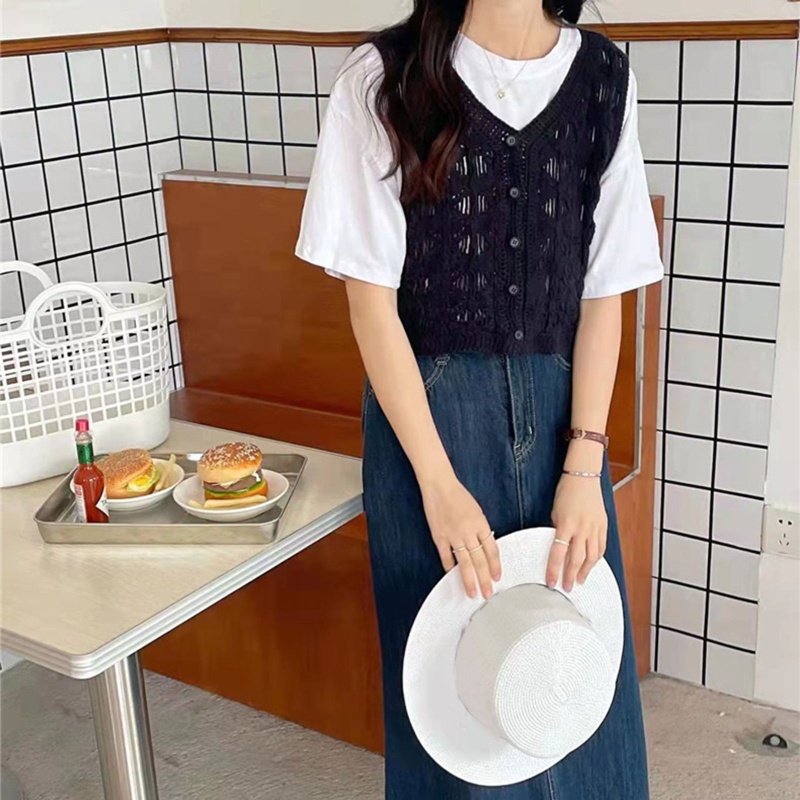 Áo Croptop Dệt Kim Sát Nách Thời Trang Xuân Hè Cho Nữ