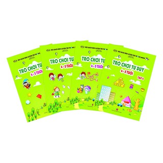 Sách thiếu nhi - combo 4 cuốn trò chơi tư duy 4-5 tuổi - ibook