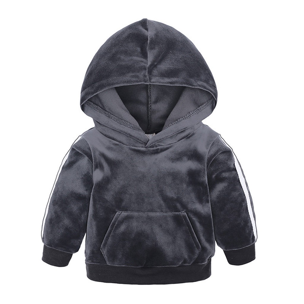 Set Áo Hoodie + Quần Dài Giữ Ấm Cho Bé