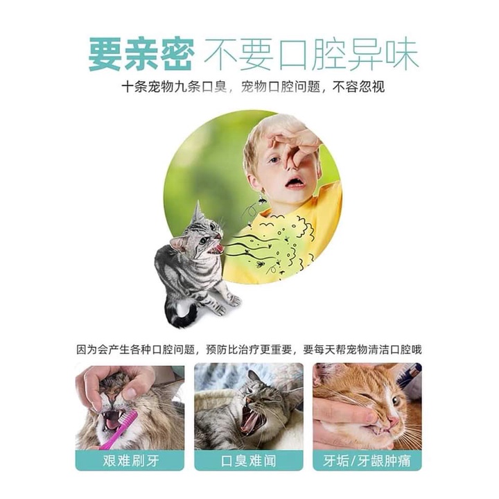 Xịt Thơm Miệng Chó Mèo Fresh Friend 14ml Ngừa Hôi Miệng, Loại bỏ Mảng bám, phòng bệnh viêm nướu