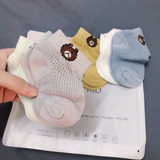 Combo 3 set tất sợi tre nằm điều hoà cho bé