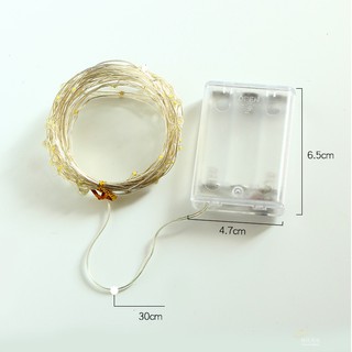 Đèn LED trang trí Dây đồng Pin AA