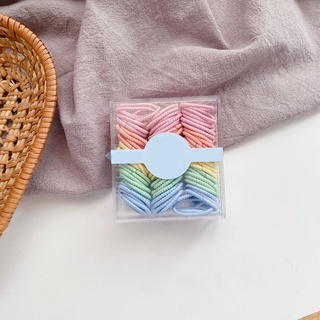 Set 100 Dây Thun Cột Tóc Màu Kẹo Dễ Thương