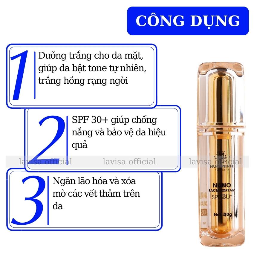 Kem Face Nano Huyền Phi Dưỡng Trắng Căng Bóng Chống Nắng và Makeup