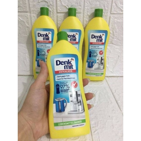 Dung dịch tẩy cặn canxi cho ấm đun siêu tốc, máy pha cà phê Denkmit Entkalker 250ml