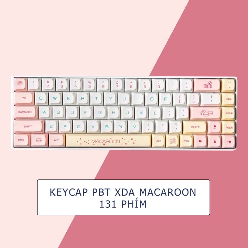 Set Keycap Xda Macaroon 131 Phím Cho Bàn Phím Cơ