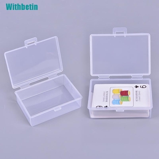 Set 2 Hộp Nhựa Trong Suốt Đựng Bài Poker Tiện Dụng