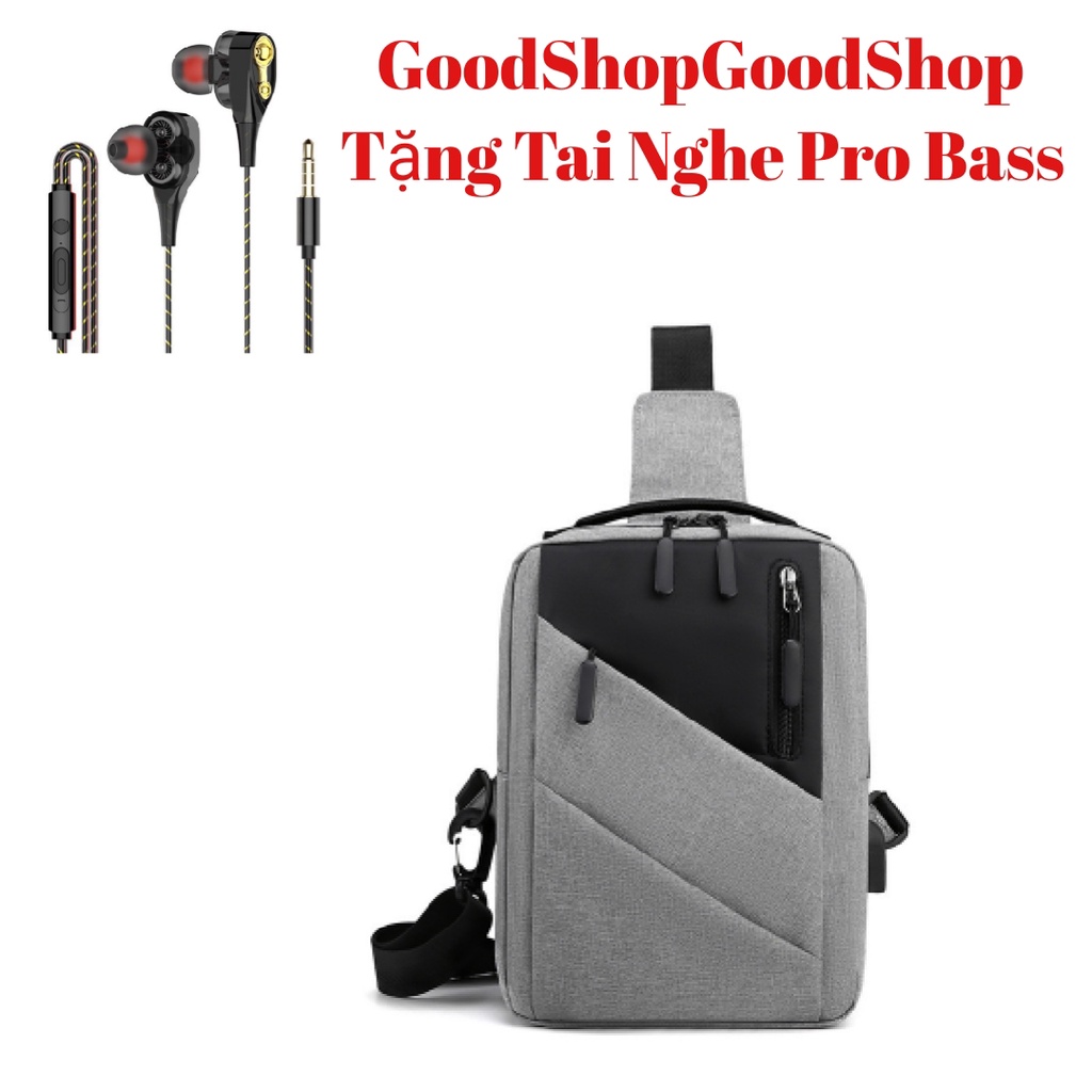 TÚI NAM ĐEO CHÉO ĐEO VAI MẪU MỚI SÀNH ĐIỆU CHỐNG THẤM NƯỚC TN0003 TẶNG TAI NGHE SIÊU BASS 110 CAO CẤP