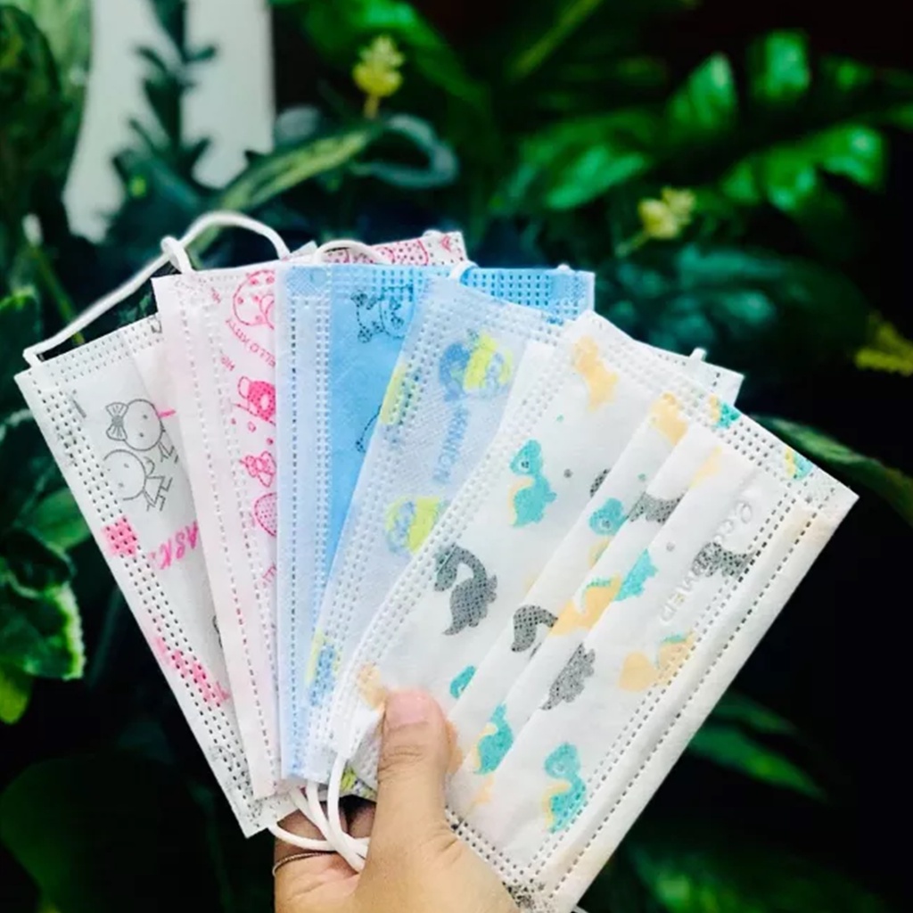 Combo 30 Bịch Khẩu Trang Y tế Trẻ Em EcomMed thông thoáng không đau tai (Bịch 10 cái) - Đạt chuẩn FDA