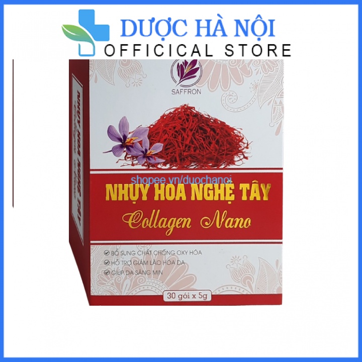 Nhuỵ Hoa Nghệ Tây Collagen Nano hộp 30 gói