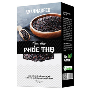 Gạo lứt đen Phúc Thọ - Vinaseed - hộp/túi 1kg
