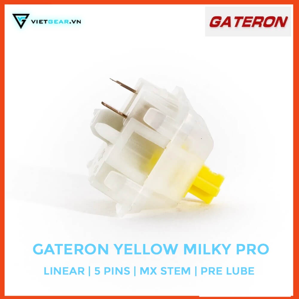 Hộp công tắc Gateron Yellow Milky Pro 35 switch mượt mà nguyên seal