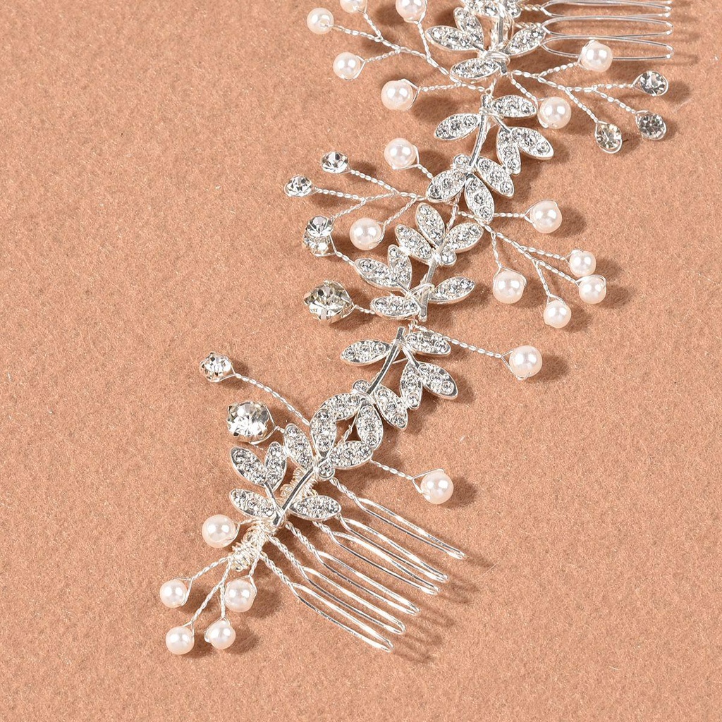 ORIENTLII Lược Cài Tóc Cô Dâu Màu Vàng / Bạc